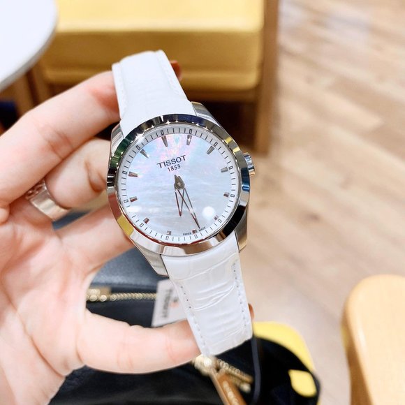 Sale! New! Tissot Grande White Band Ladies Watch - Picture 1 of 4